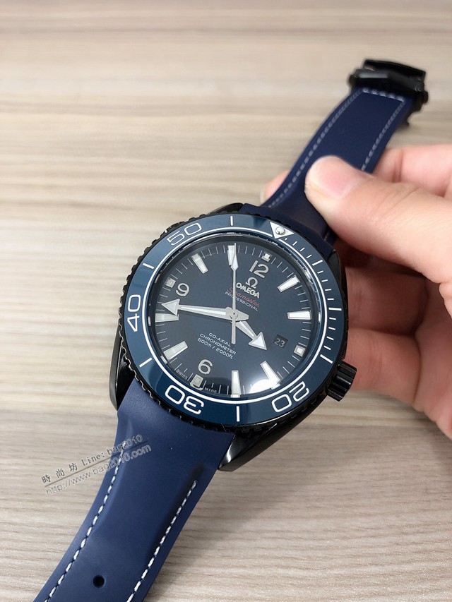 歐米茄高端手錶 OMEGA複刻海馬海洋宇宙600米三針男士腕表  gjs1961